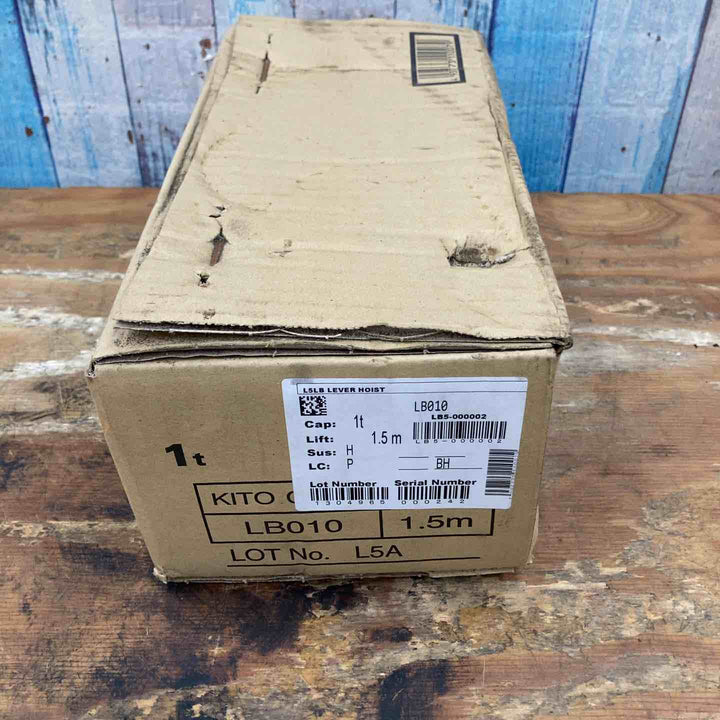 【未使用品/未開封】◇キトー(KITO) レバーブロック LB010 定格荷重1t 標準揚程1.5ｍ【柏店】