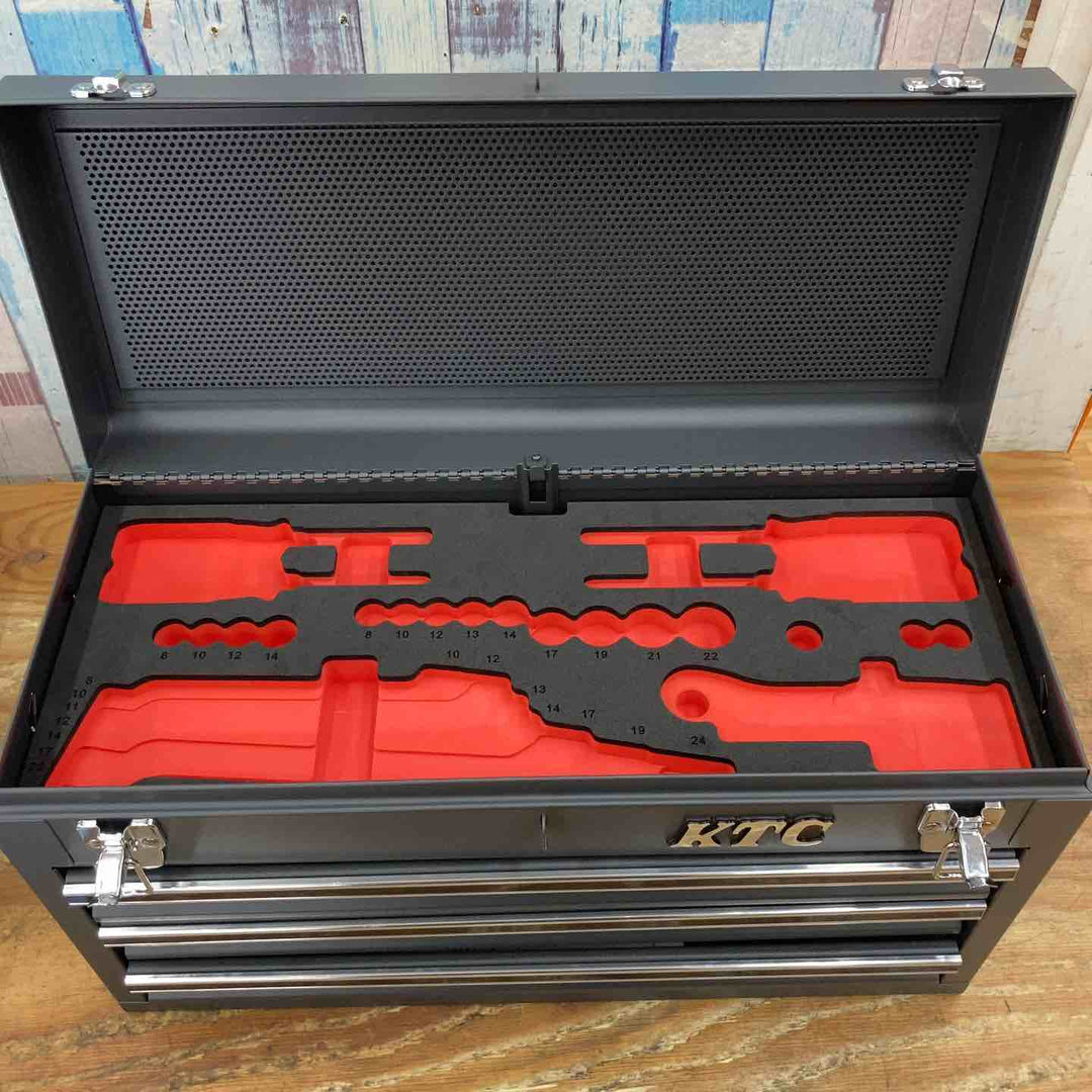 京都機械工具(KTC) ツールチェスト 3段3引出し ネイビー SKX0213NV 【柏店】