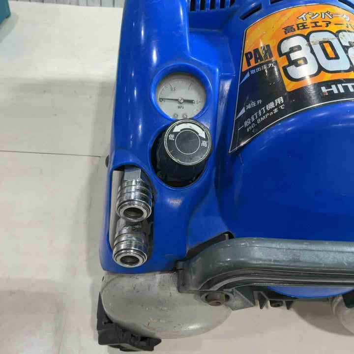 【現状品】◇日立産機(HITACHI) 常圧高圧エアコンプレッサ PAH3020V エアーパンチ 保証なし【川口店】