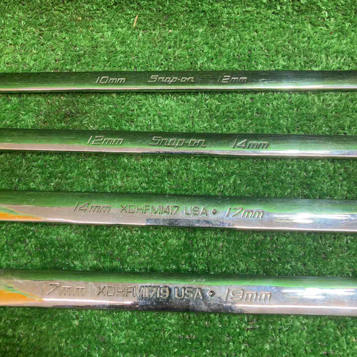 スナップオン(Snap-on)ロングストレートメガネレンチ XDHFM1719/1417/1214/1012 4本セット【川越店】