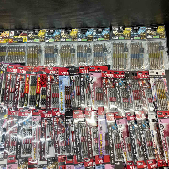 まとめ売り103点 6角ビット10本入り(8個)7本入り(マグネットホルダ付き8点) 5本入り(87個) ANEX 龍靭 VESSEL等【川越店】