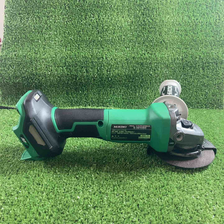 ★ハイコーキ(HIKOKI ※旧:日立工機) 100mmコードレスディスクグラインダ G3610DC(NN)【川崎店】