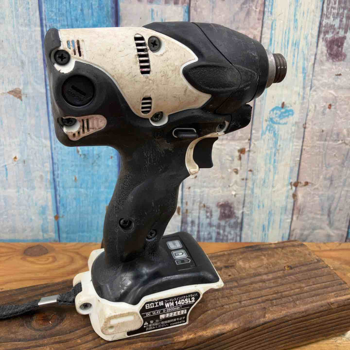 【中古品】★ハイコーキ(HIKOKI ※旧:日立工機) コードレスインパクトドライバー WH14DSL(2LSCK)(S) 14.4V フルセット 白色【柏店】