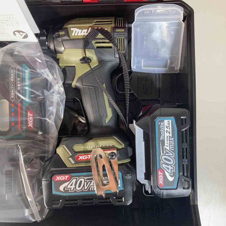 ★マキタ(makita) 40Vmaxコードレスインパクトドライバー TD002GRDXO バッテリー2個付属 純正品【戸田店】