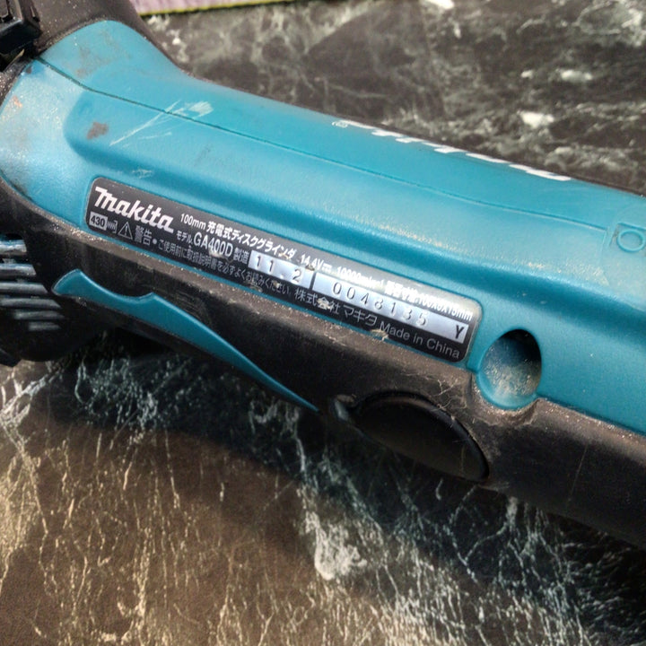 ☆マキタ(makita) 100mmコードレスディスクグラインダー GA400DZ【八潮店】