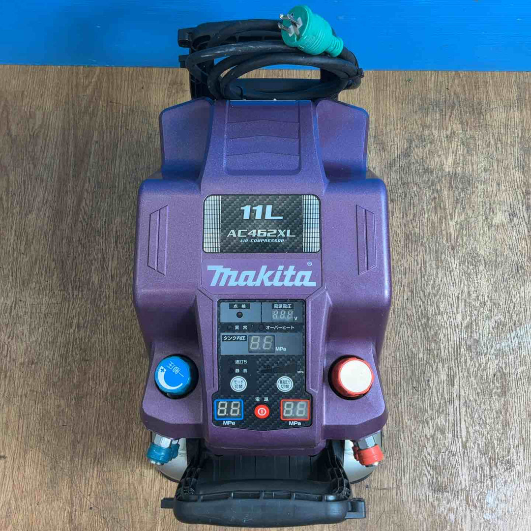 ◇マキタ(makita) 高圧・常圧兼用エアコンプレッサー AC462XLAP 限定色 オーセンティックパープル ※点検ランプ点灯【岩槻店】