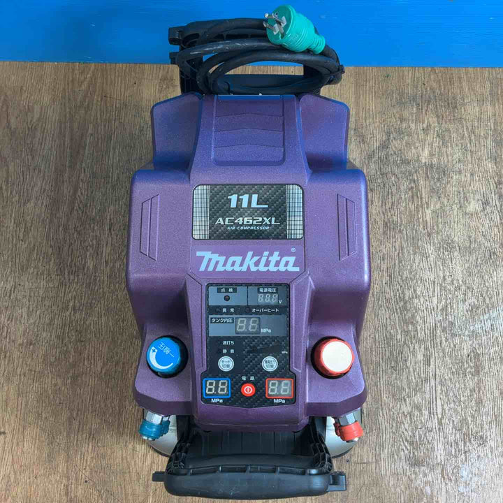 ◇マキタ(makita) 高圧・常圧兼用エアコンプレッサー AC462XLAP 限定色 オーセンティックパープル ※点検ランプ点灯【岩槻店】