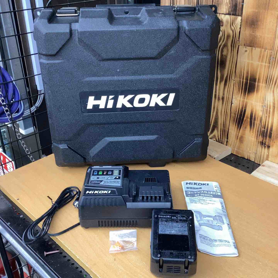 ★ハイコーキ(HIKOKI ※旧:日立工機) コードレスフィニッシュネイラ NT3640DA(XPZ)【越谷店】