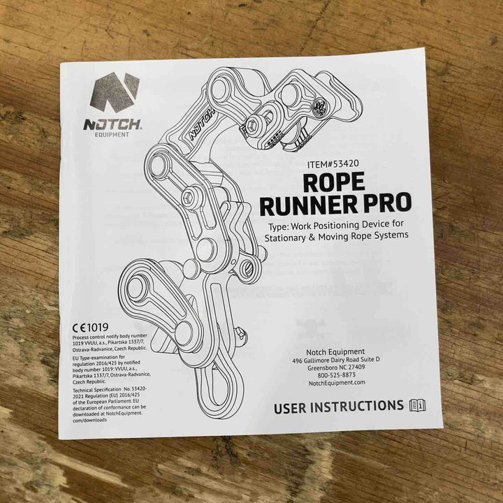 【中古美品】ノッチ/Notch ロープランナープロ 53420 Rope Runner Pro ツリークライマー 林業【柏店】