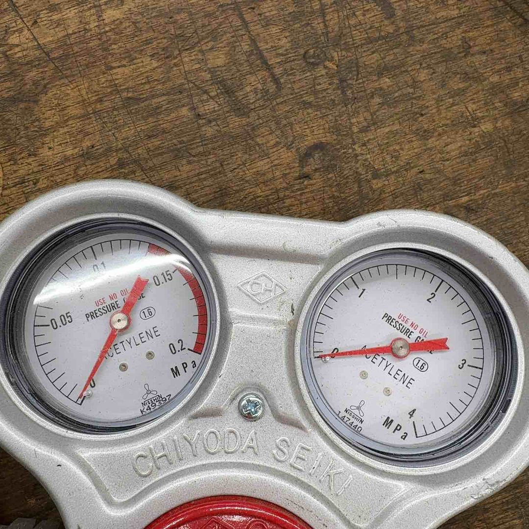 ◇千代田精機 スタウト 圧力調整器 アセチレン 酸素 SRA-A SRO-A 2個【八潮店】