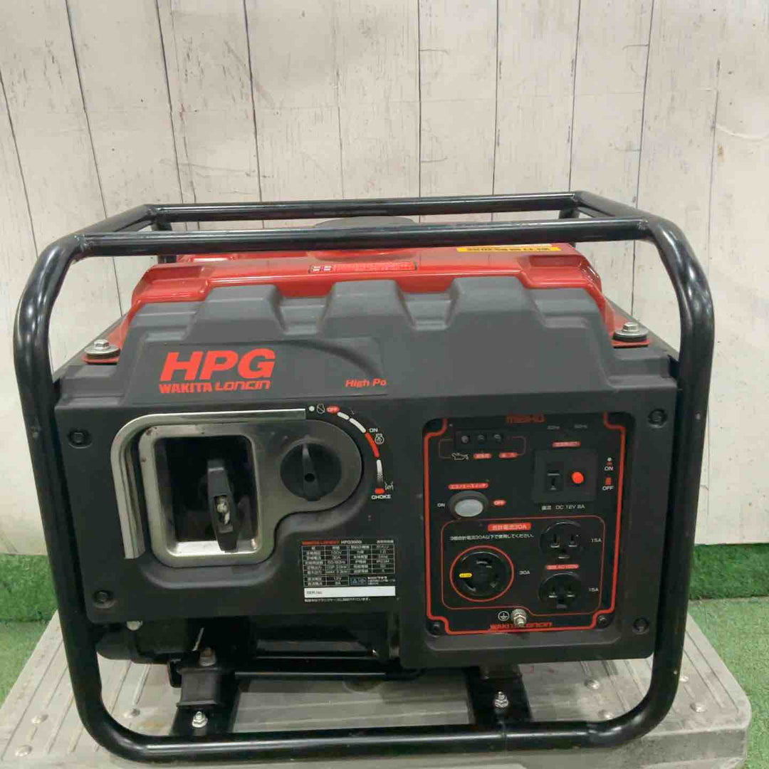 【店頭受取り限定】◇ワキタ(MEIHO) インバーター式ガソリン発電機 HPG3000i 保証無し 動作確認済【川口店】