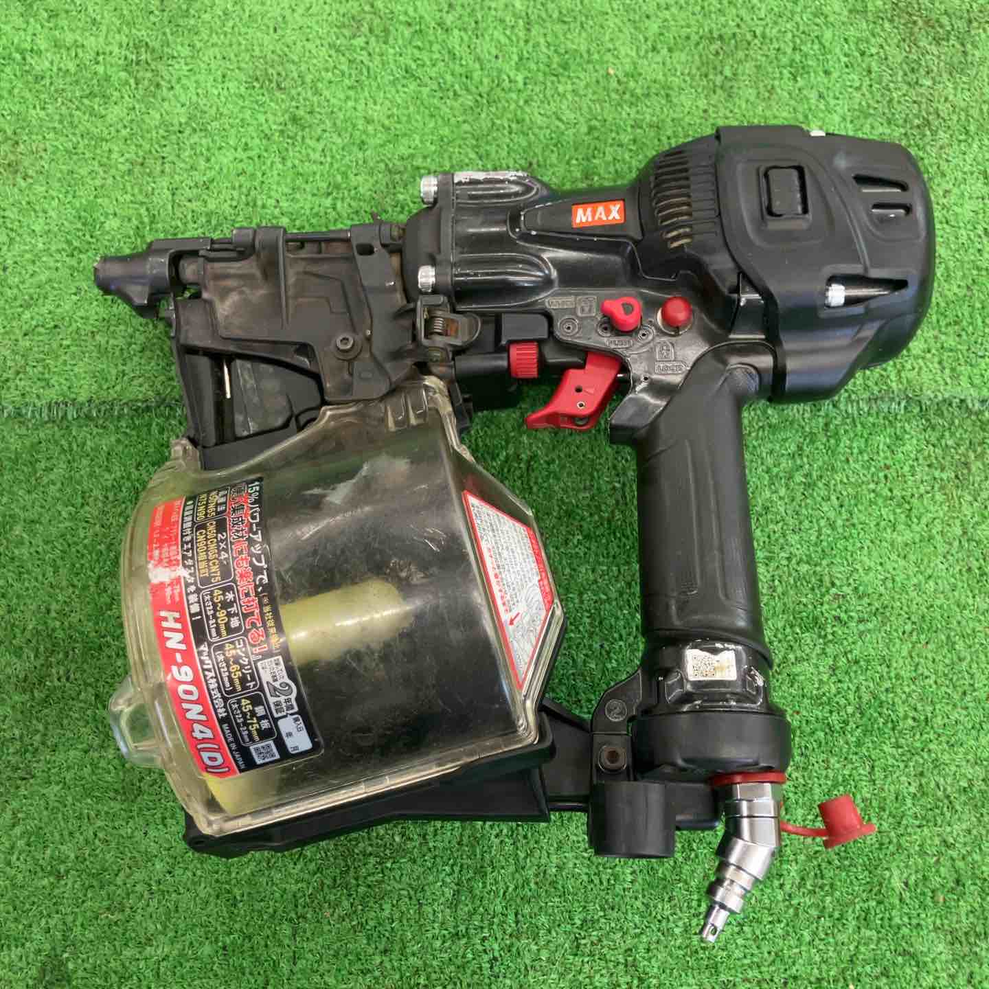 未使用 マックス MAX 90mm エア釘打機 HN-90N4(D) 本体のみ　高圧 スーパーネイラ 未使用 マックス MAX 90mm エア釘打機 HN-90N4(D) 本体のみ 高圧