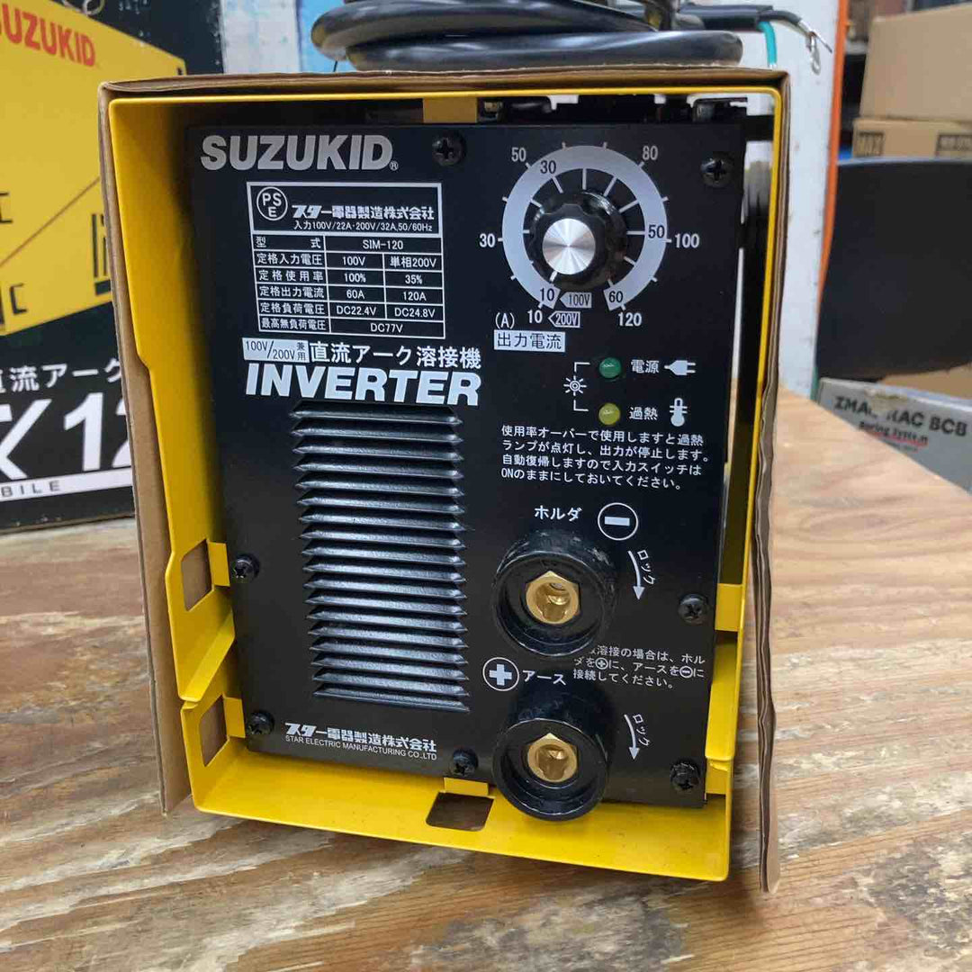 【未使用品】スズキッド(SUZUKID) アイマックス120 SIM-120 直流アーク溶接機 インバーター制御【柏店】
