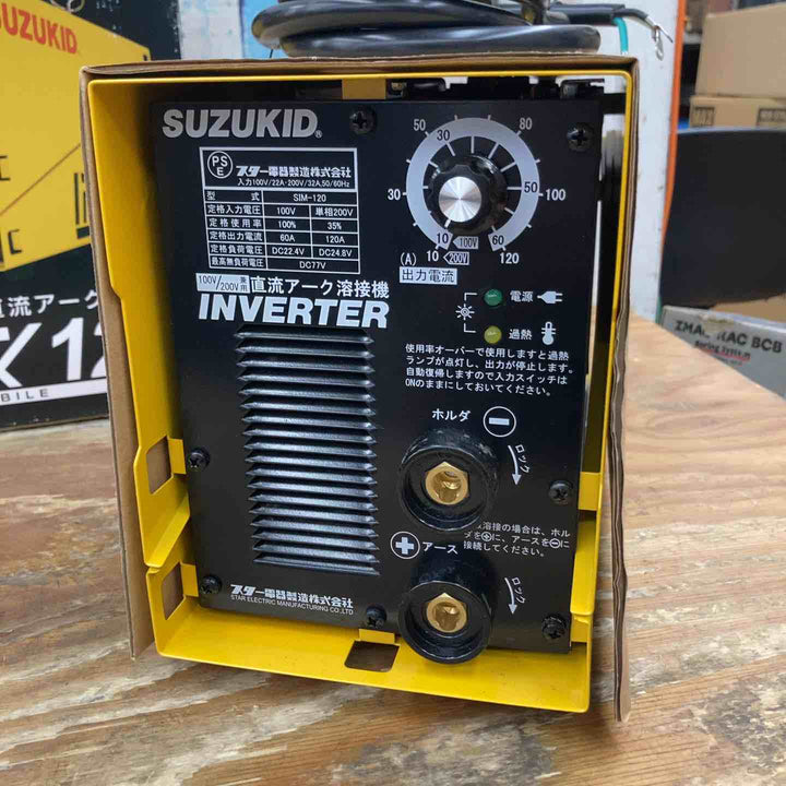 【未使用品】スズキッド(SUZUKID) アイマックス120 SIM-120 直流アーク溶接機 インバーター制御【柏店】