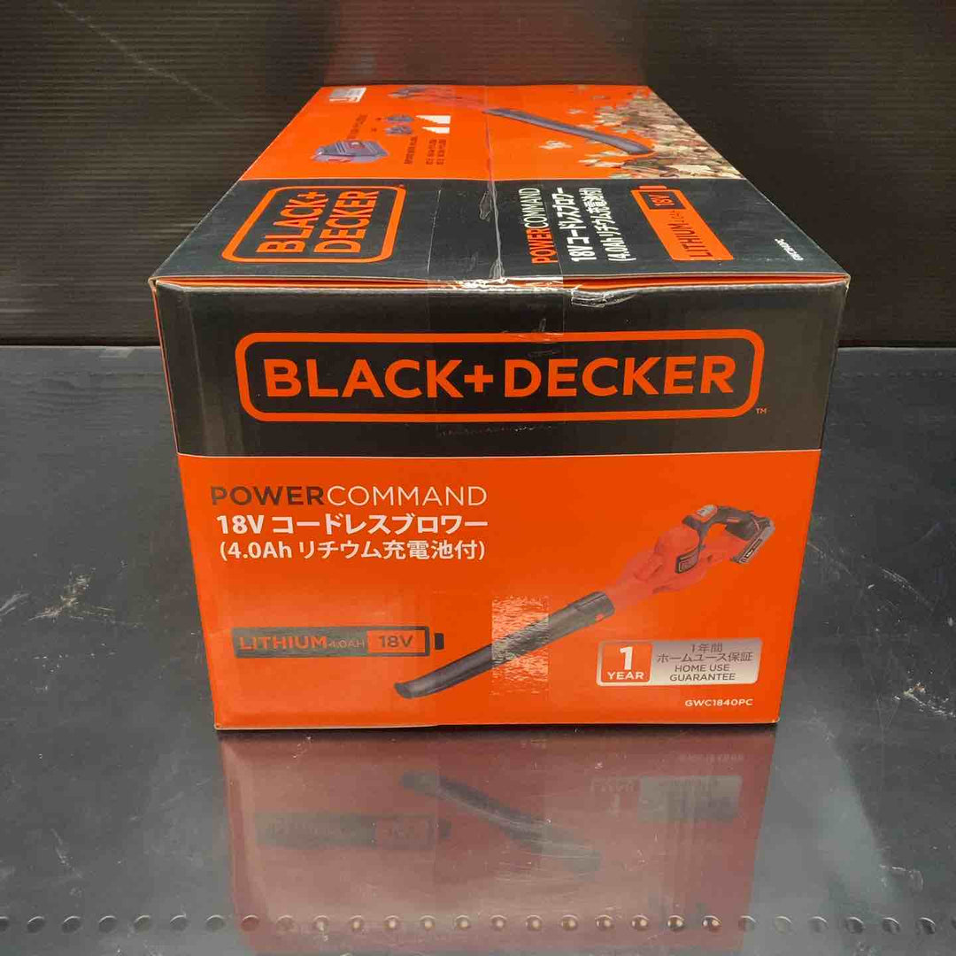 BLACK&DECKER/ブラックアンドデッカー 18V 4.0Ah 充電式 ブロワー GWC1840PC【川越店】