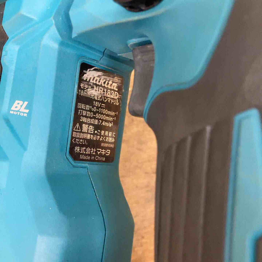 ★マキタ(makita) コードレスハンマドリル HR183DZK【柏店】