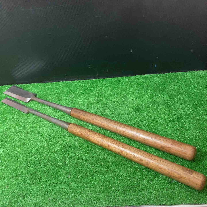 在銘「助延正」 突き鑿 2本組 ノミ 和工具【岩槻店】