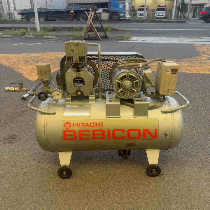 【中古・店頭受取り限定】 日立 38Lベビコン エアコンプレッサー 0.4P-7T 動力/三相・200V 50Hz 【桶川店】