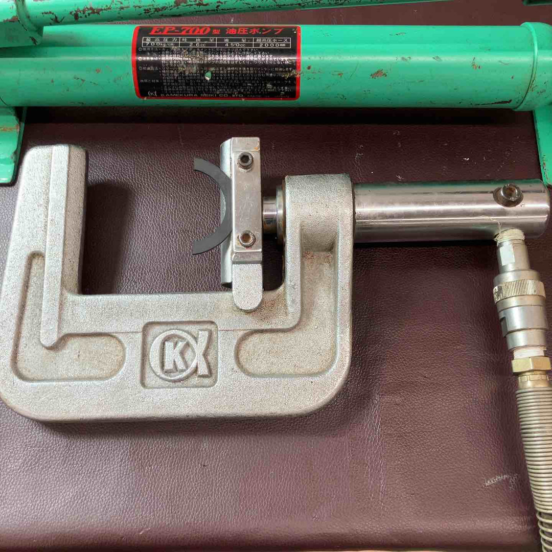 【中古品】◇亀倉精機 手動油圧式パイプ断水機 EP-700・P-50付【東大和店】