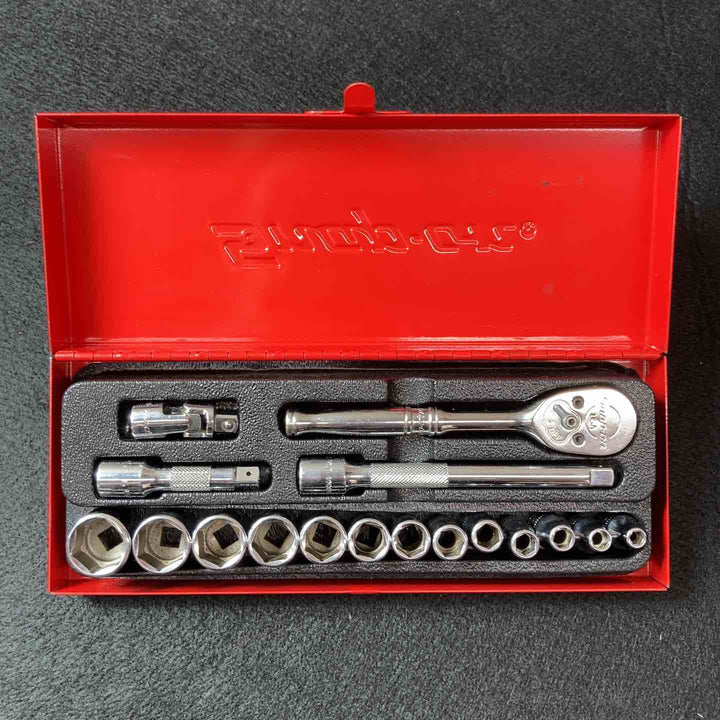 【中古品】Snap-on(スナップオン) TM830 1/4 ラチェットハンドル ソケット 17点セット【東大和店】
