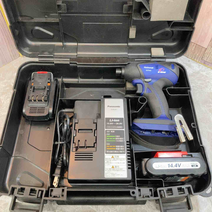 【中古品】◇パナソニック(Panasonic) コードレスインパクトドライバー(黒) EZ7543LN2S-B【八潮店】