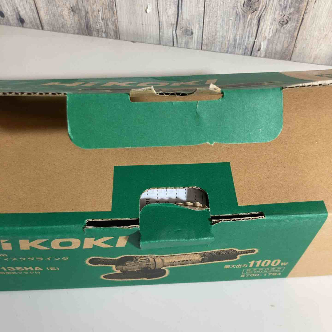 ◇HiKOKI(ハイコーキ) AC100V 125mm ディスクグラインダー アルミボディ スナップスイッチタイプ 3P可倒式プラグ付き G13SHA(E)【戸田店】