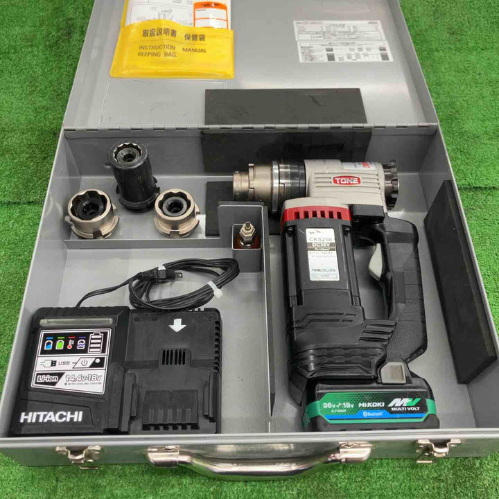 【中古品】 トネ/TONE コードレス1次締め専用レンチ建方一番(トルシアボルト用)・シャーレンチ・CKS250 【桶川店】