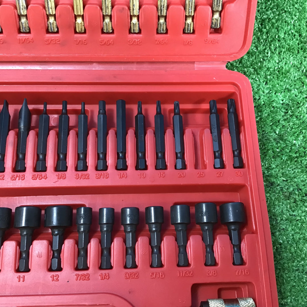 【中古品】マックツール(MACTOOLS)52Pc. 1/4 ヘックス クイックコネクトチタンコートドリルビット/ドライバーセット 欠品あり【岩槻店】