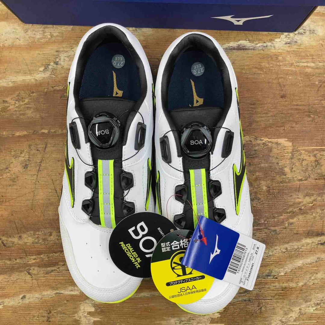 【未使用品】mizuno ミズノ 安全靴 セーフティーシューズ ローカット オールマイティ HW52L BOA 27.0 3E【柏店】