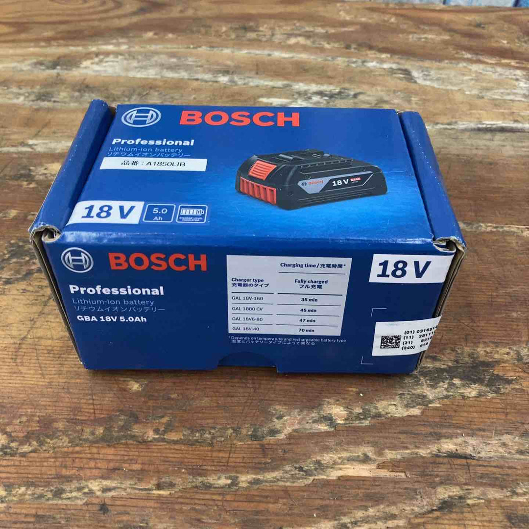 ◇BOSCH(ボッシュ) 18V5.0Ahリチウムイオンバッテリー A1850LIB【柏店】