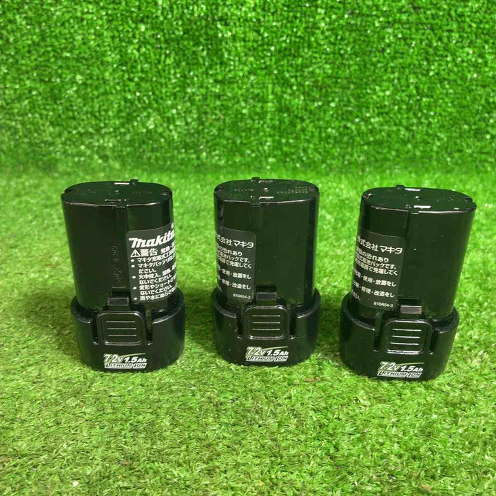 【美品】★マキタ(makita) リチウムイオンバッテリー 7.2V/1.5Ah BL0715  3個セット【藤沢店】