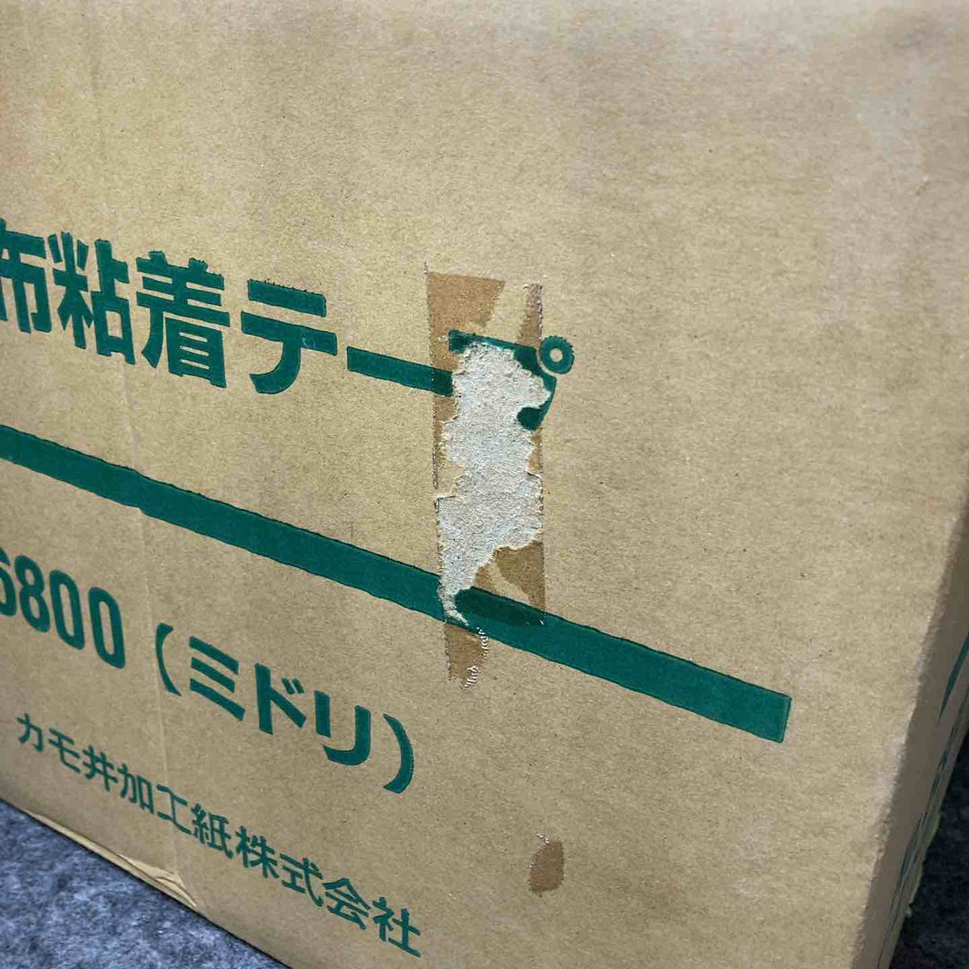 【2箱セット】カモ井 養生用布粘着テープ No.6800 ミドリ 50mm×25m 30巻入【桶川店】