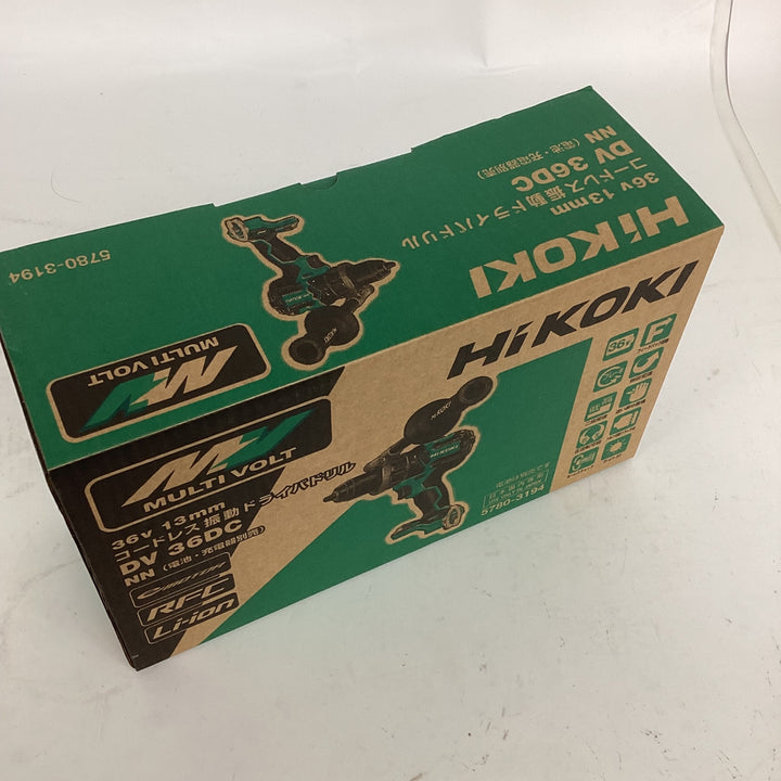 ◇ハイコーキ(HIKOKI ※旧:日立工機) コードレス振動ドリルドライバー DV36DC(NN)【狭山】