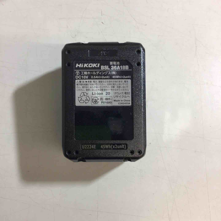 ★ハイコーキ(HIKOKI ※旧:日立工機) リチウムイオンバッテリー 36V/2.5Ah BSL36A18B【戸田店】