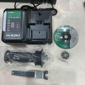 ◇HiKOKI(ハイコーキ) 36V 充電式 ディスクグラインダ G3610DC ブラック トイシ径100mm スライドスイッチ 蓄電池2個・充電器・ケース付 G3610DC(2XPBZ)【草加店】