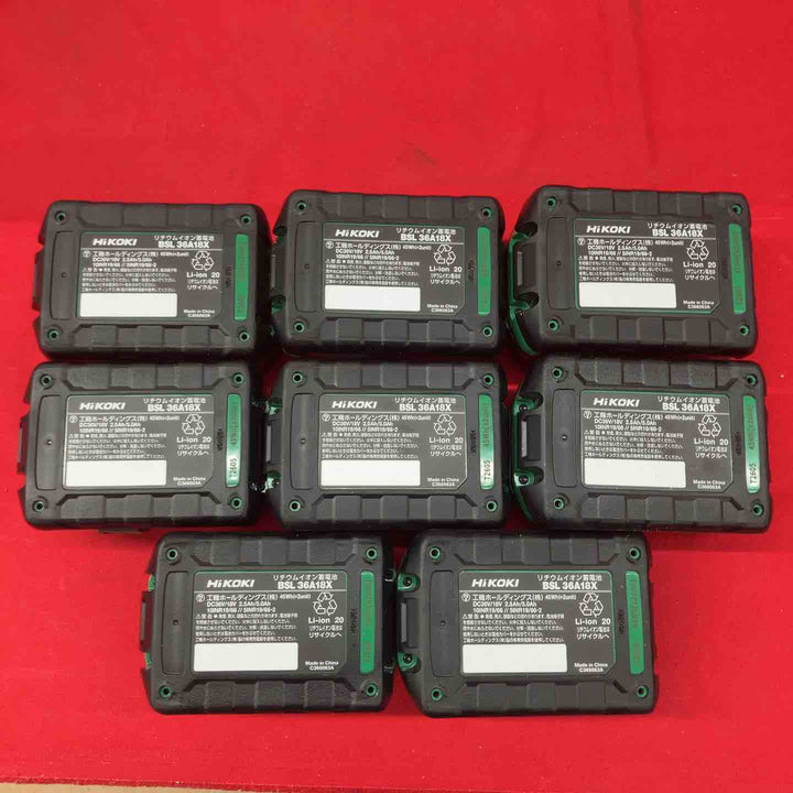 【未使用(店頭展示品)】◇【8個セット】ハイコーキ(HIKOKI)リチウムイオンバッテリー BSL36A18X 36V/2.5Ah【東大和店】