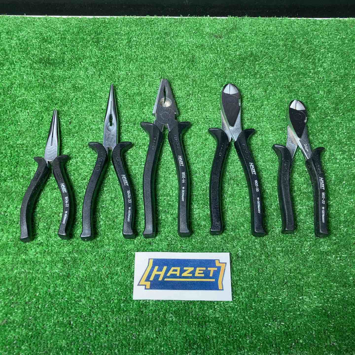 【美品】▲ハゼット(HAZET) ニッパ、コンビネーションプライヤー、 ニップノースプライヤー5本まとめセット【岩槻店】