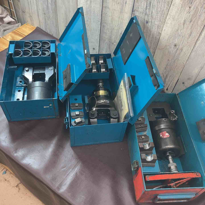 【中古品】 泉精器(イズミ/IZUMI) 端子圧着油圧式工具 12号S、油圧ヘッド分離式工具 12号A、12号K-1 ヘッド部のみ3点 【東大和店】