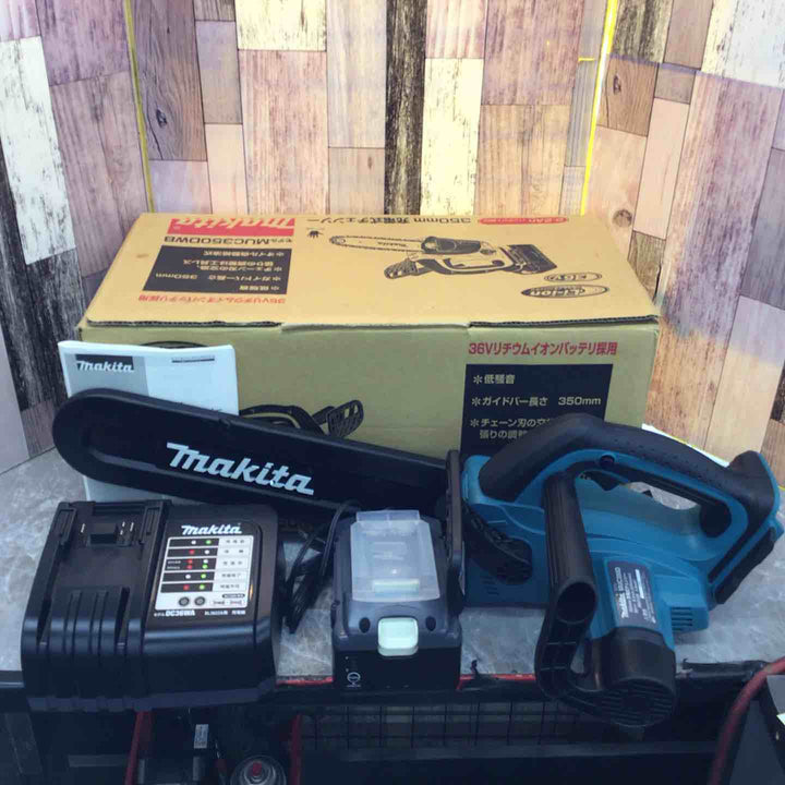 ◇マキタ(makita)  コードレスチェーンソー MUC350DWB(2.2Ah)【八潮店】