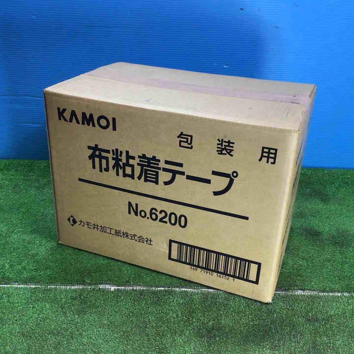 ◇布粘着テープ カモ井加工紙NO.6200 50mm×25m 30巻 1箱【岩槻店】