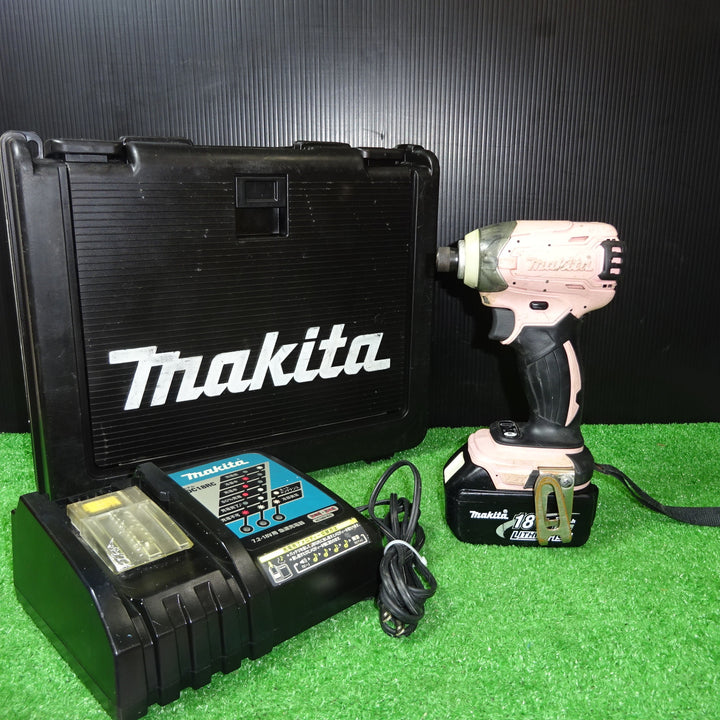 ☆マキタ(makita) コードレスインパクトドライバー TD147DZP ピンク　充電器　バッテリー付き【岩槻店】