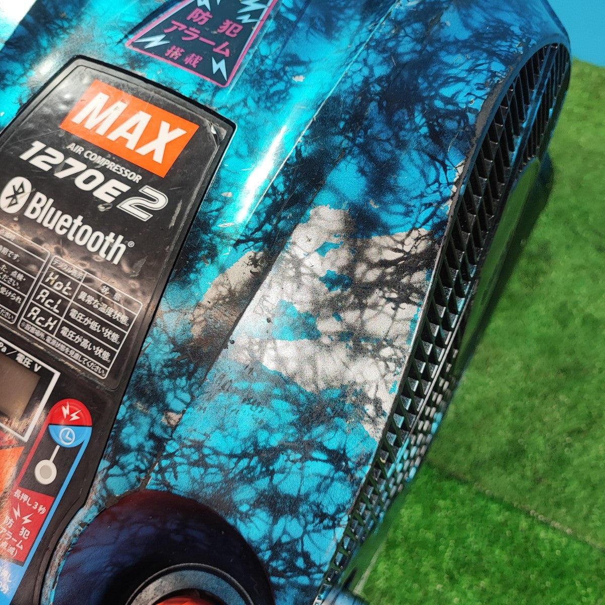 中古品 □ MAX エアコンプレッサー AK-HL1270E ガイアブルー □ コン □ IT8G43NG2FG0　 MAX AK-HL1270E エアコンプレッサー ガイアブルー【限定色】 ウエダ