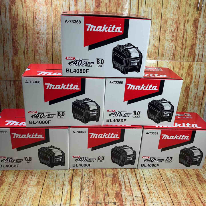 マキタ(makita) リチウムイオンバッテリー 40V/8.0Ah BL4080F 純正 40Vmax 充電池 6個セット【格安出品♪】【川崎店】