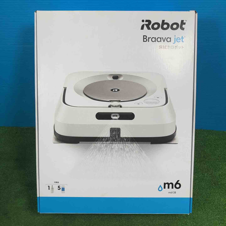 【美品/現状販売品】◇iRobot m613860 m6 ブラーバジェット ロボット掃除機 パッド５点セット♪【岩槻店】