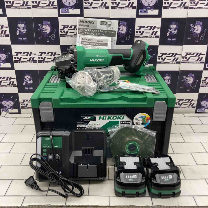 ★ハイコーキ(HIKOKI ※旧:日立工機) 125mmコードレスディスクグラインダ G3613DD(2XPZ)【所沢店】