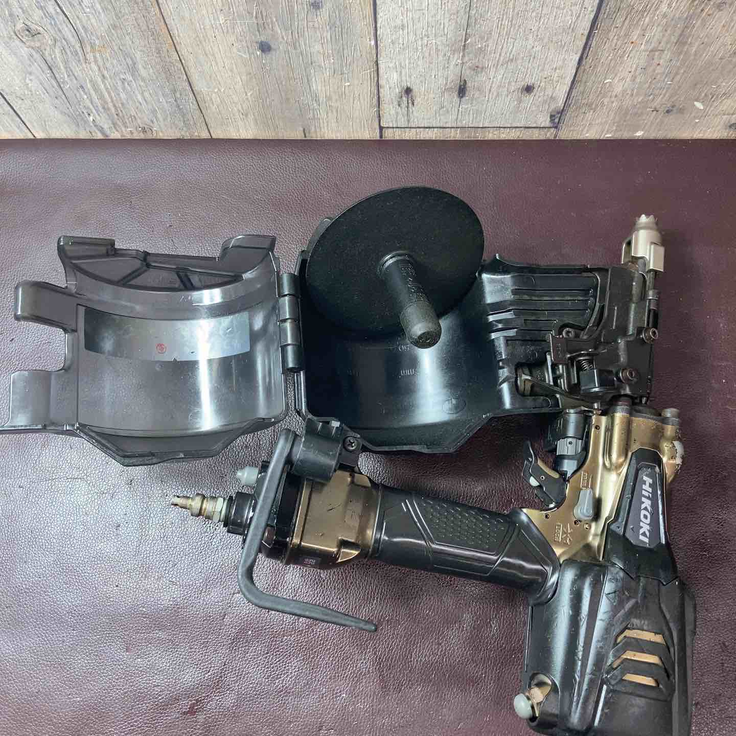 中古品】 ハイコーキ(HIKOKI ※旧:日立工機) 高圧エア釘打ち機 NV90HR2