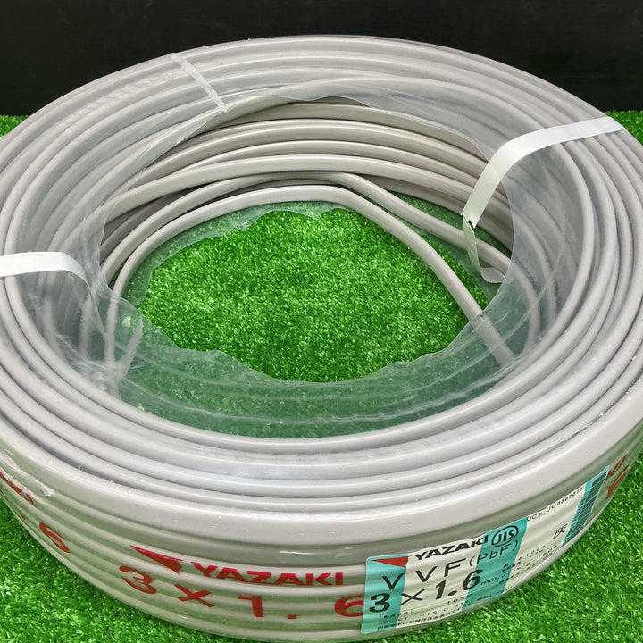 矢崎 YAZAKI  VVF ケーブル3芯×1.6mm 使いかけ2巻、2芯×1.6mm使いかけ2巻 合計13Kg 【電材館越谷店】