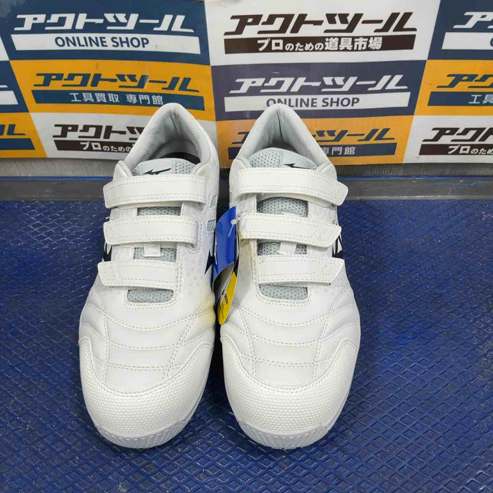 [ミズノ] 安全靴 オールマイティTD2 22L 【F1GA2301】 01：ホワイト×ネイビー 26.5cm【草加店】