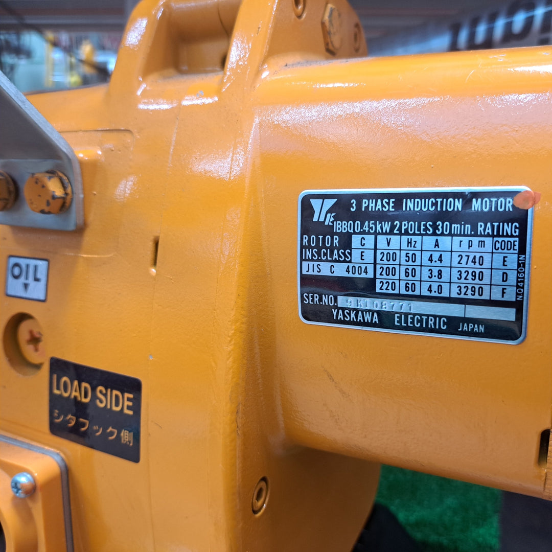 2010年製◇美品◇KITO キトー電動チェーンブロック490kg EF2F-84SG8928 200V チェーン長さ3ｍ トロリ付【草加店】