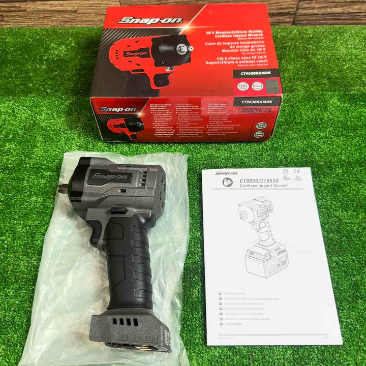 スナップオン/Snap-on 3/8sq コードレスインパクトレンチ CT9038KGMDB ガンメタ 本体のみ【桶川店】